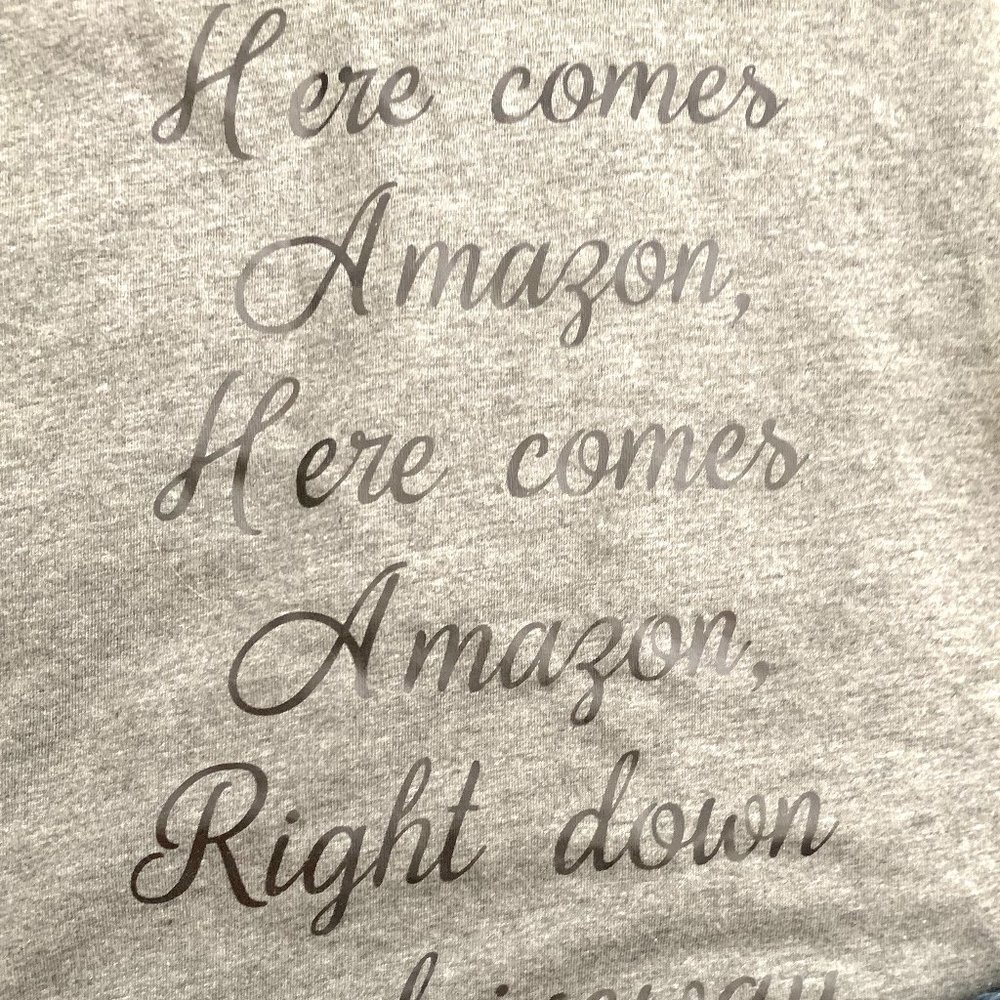 NWT *BOUTIQUE*  HERE COMES AMAZON  TEE - Picture 3 of 5